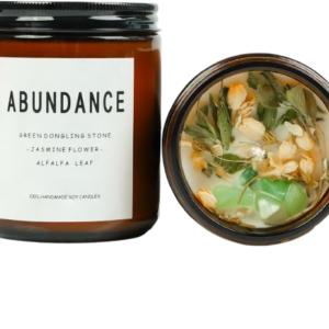 Natural Crystal Candle for Abundance