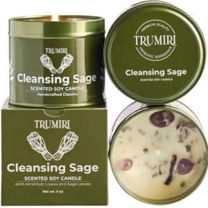 Sage Candle for Cleansing Negative Energy