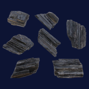 Raw Black Tourmaline stones