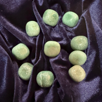 10 natural green aventurine polished stones