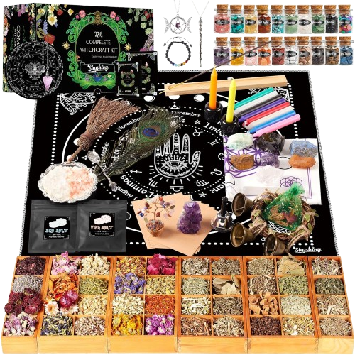Witchcraft Supplies Kit, 150Pack Wiccan Supplies and Tools